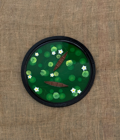 Plantaura Lotus Pond Resin Art Round