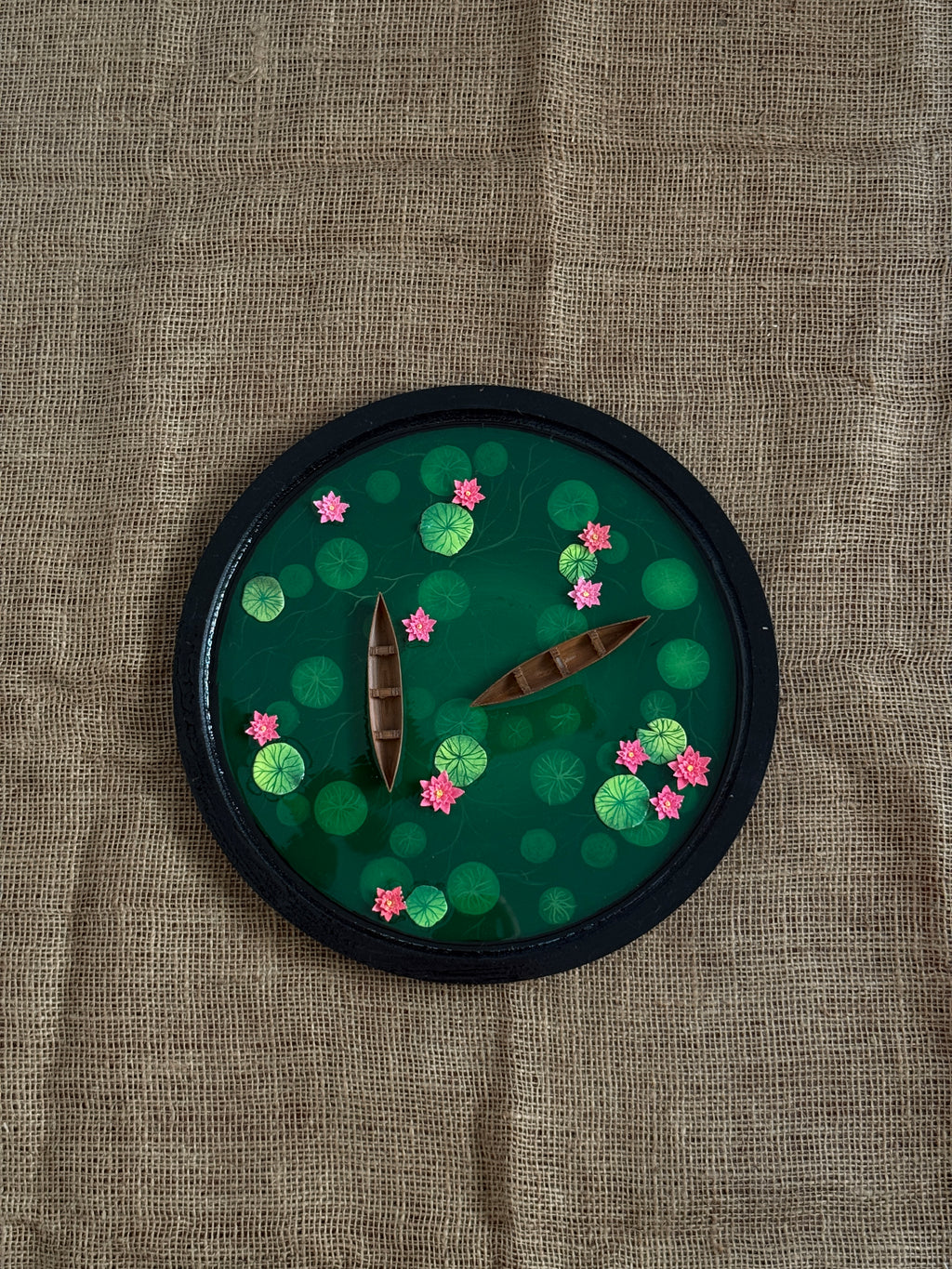 Plantaura Lotus Pond Resin Art Round