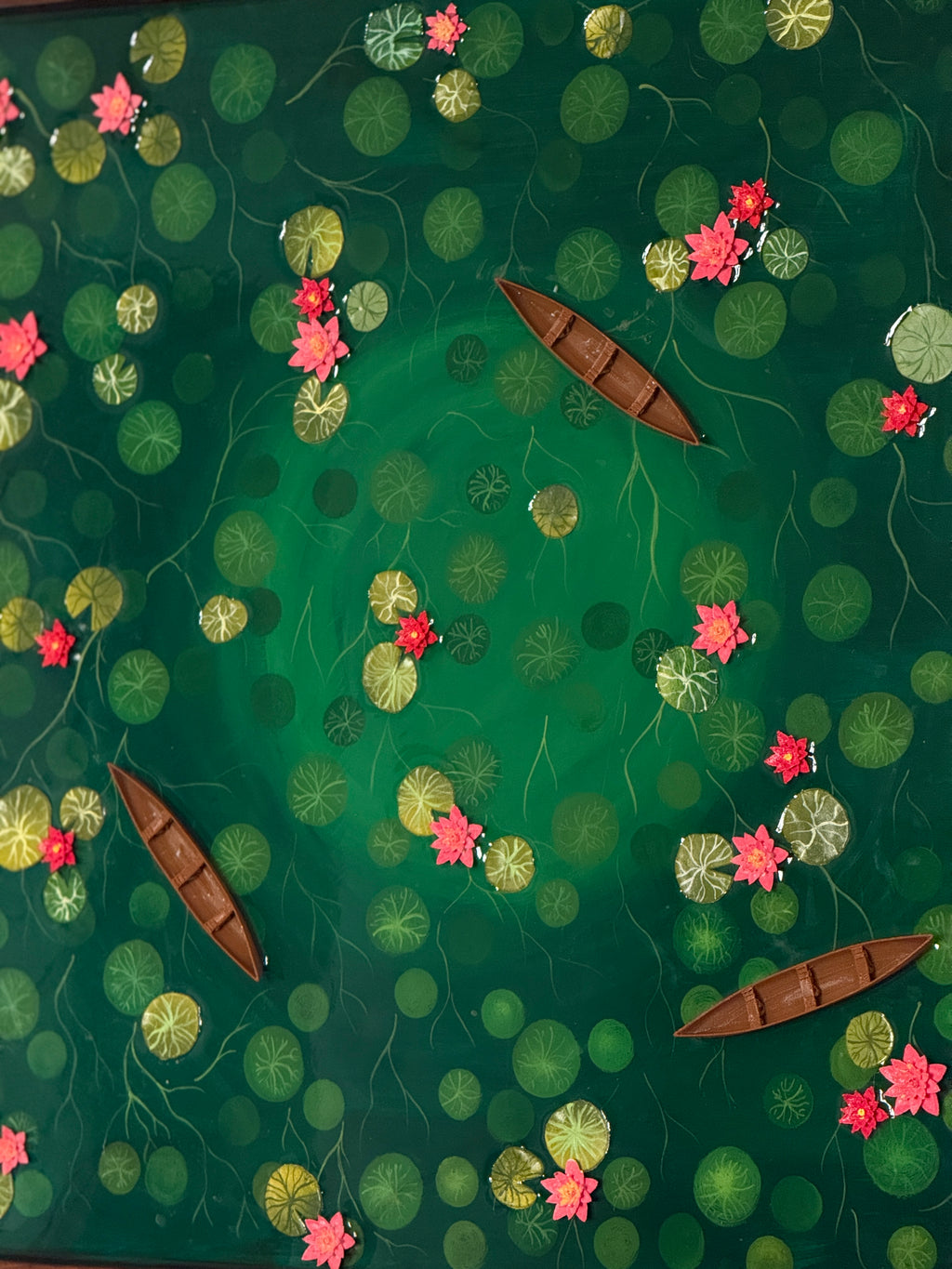 Plantaura Lotus Pond Resin Art - Square